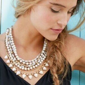 Stella & Dot Sutton White Stone Sutton Necklace - unworn